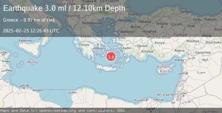 Map of DODECANESE ISLANDS, GREECE