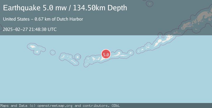 Map of ANDREANOF ISLANDS, ALEUTIAN IS.
