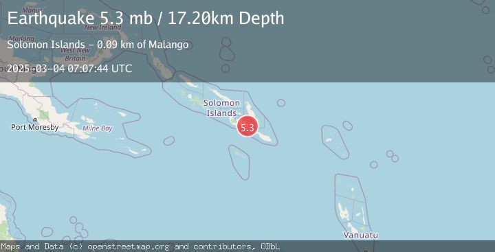 Map of SOLOMON ISLANDS