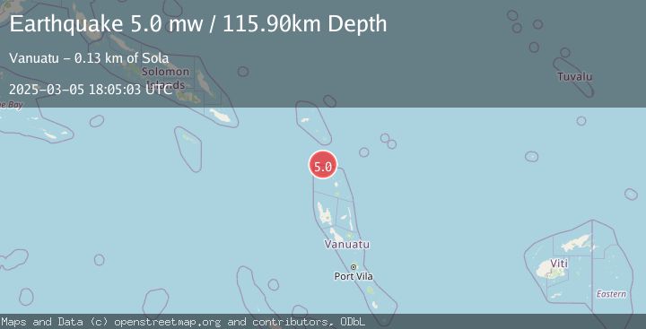 Map of SANTA CRUZ ISLANDS