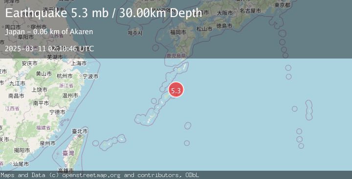 Map of RYUKYU ISLANDS, JAPAN
