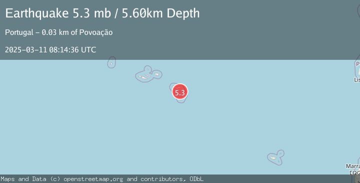 Map of AZORES ISLANDS, PORTUGAL