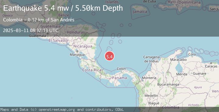 Map of NORTH OF PANAMA