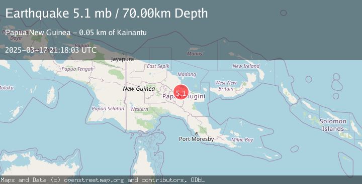 Map of EASTERN NEW GUINEA REG., P.N.G.