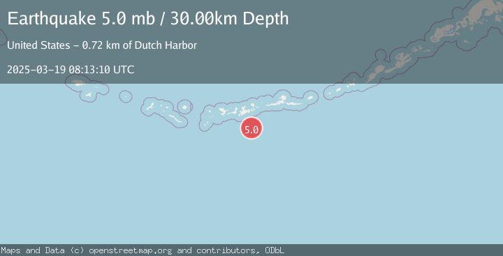 Map of ANDREANOF ISLANDS, ALEUTIAN IS.
