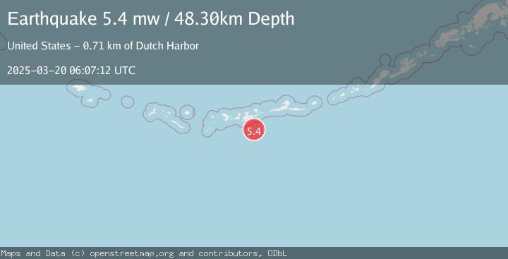 Map of ANDREANOF ISLANDS, ALEUTIAN IS.