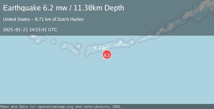 Map of ANDREANOF ISLANDS, ALEUTIAN IS.