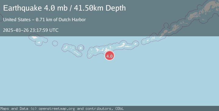 Map of ANDREANOF ISLANDS, ALEUTIAN IS.