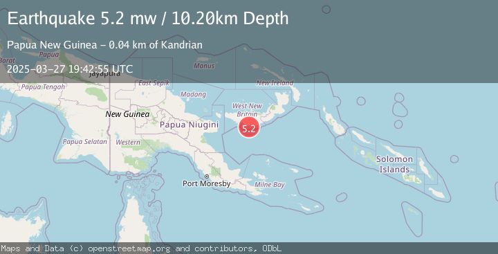Map of NEW BRITAIN REGION, P.N.G.