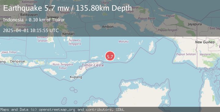 Map of KEPULAUAN BARAT DAYA, INDONESIA