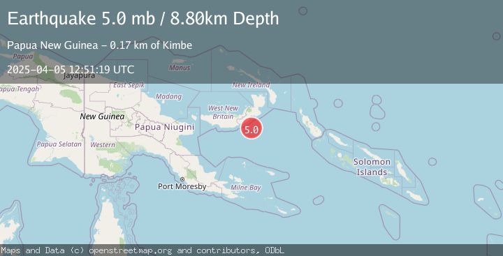 Map of NEW BRITAIN REGION, P.N.G.
