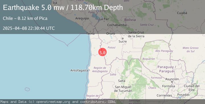 Map of ANTOFAGASTA, CHILE