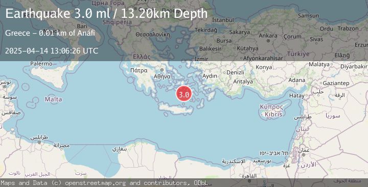 Map of DODECANESE ISLANDS, GREECE