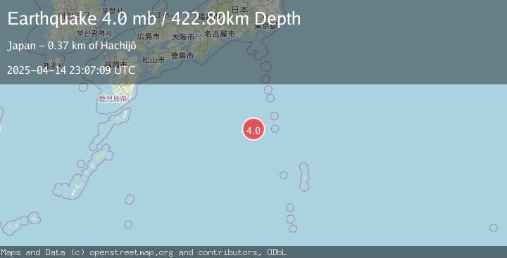 Map of IZU ISLANDS, JAPAN REGION
