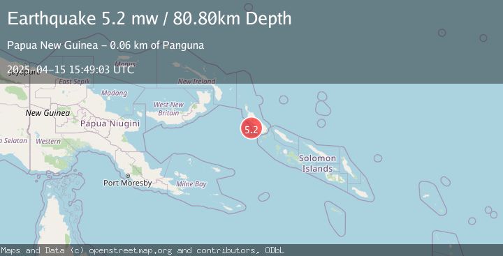 Map of BOUGAINVILLE REGION, P.N.G.
