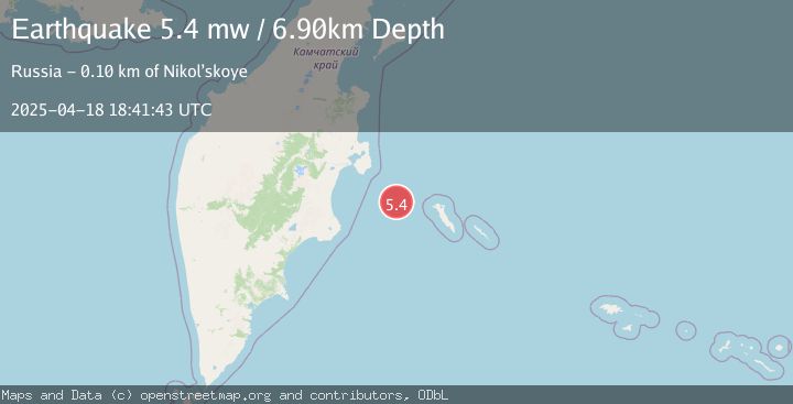 Map of KOMANDORSKIYE OSTROVA REGION