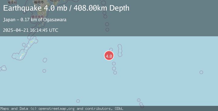 Map of BONIN ISLANDS, JAPAN REGION
