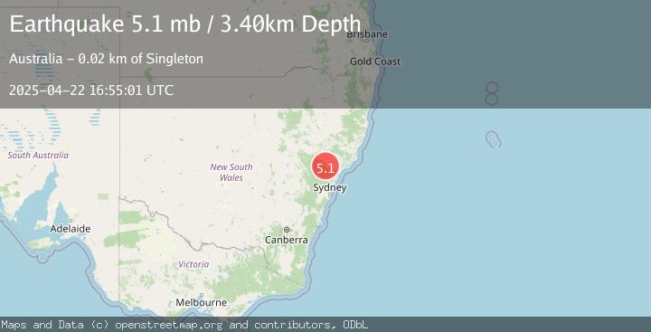 Map of NEAR S.E. COAST OF AUSTRALIA