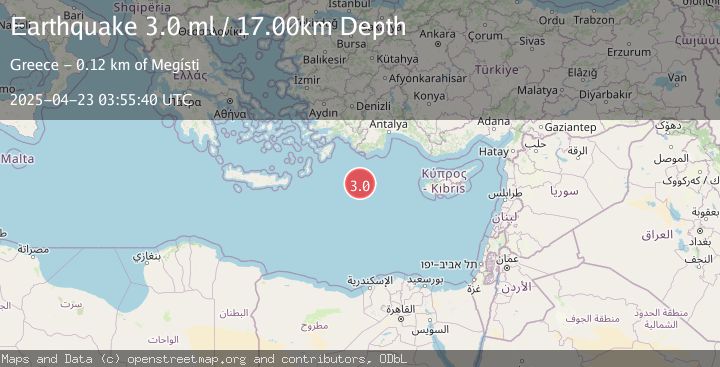 Map of EASTERN MEDITERRANEAN SEA