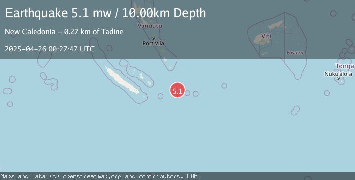 Map of SOUTHEAST OF LOYALTY ISLANDS
