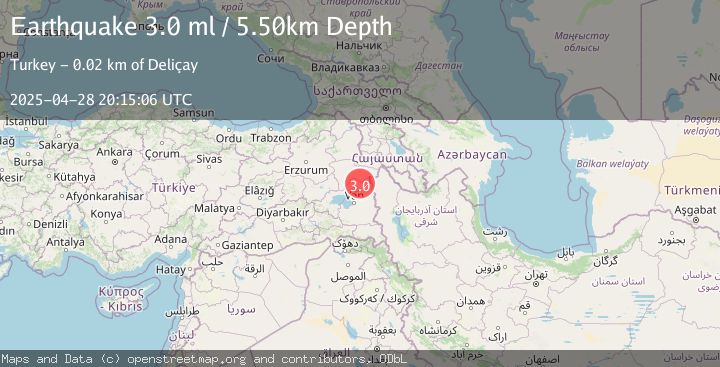 Map of EASTERN TURKEY