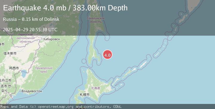 Map of SEA OF OKHOTSK