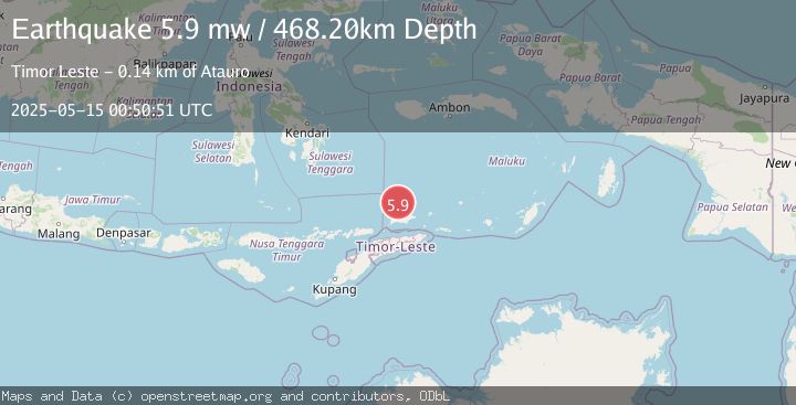 Map of KEPULAUAN BARAT DAYA, INDONESIA