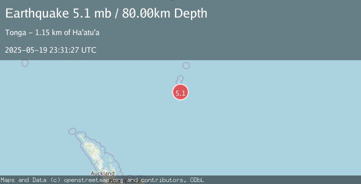 Map of KERMADEC ISLANDS REGION