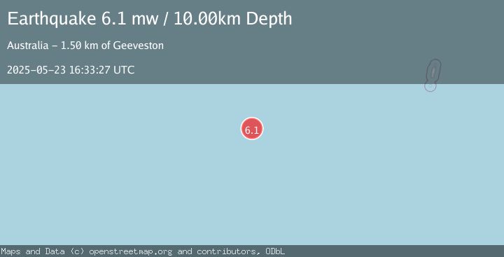 Map of WEST OF MACQUARIE ISLAND
