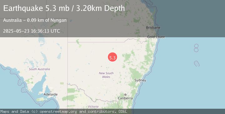 Map of NEW SOUTH WALES, AUSTRALIA
