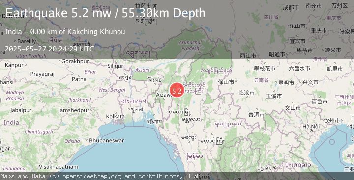 Map of MANIPUR, INDIA REGION