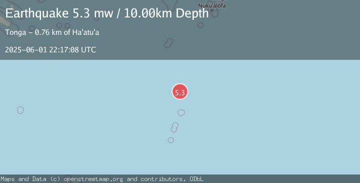 Map of KERMADEC ISLANDS REGION