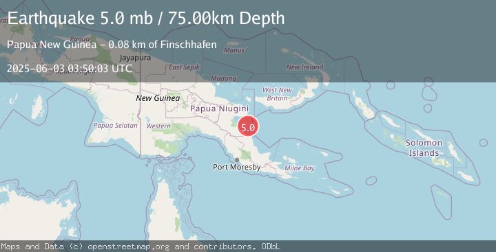 Map of EASTERN NEW GUINEA REG., P.N.G.