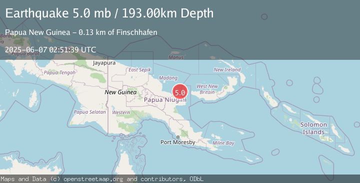 Map of EASTERN NEW GUINEA REG., P.N.G.