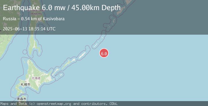 Map of KURIL ISLANDS