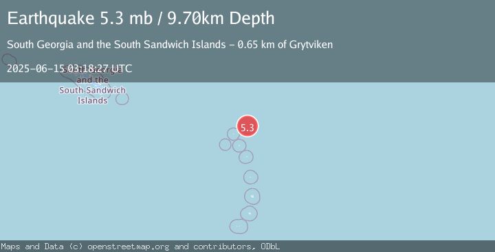 Map of SOUTH SANDWICH ISLANDS REGION
