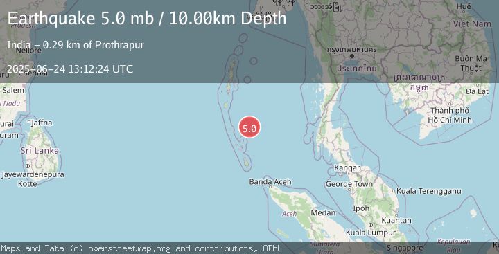 Map of NICOBAR ISLANDS, INDIA REGION