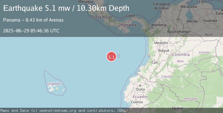 Map of SOUTH OF PANAMA
