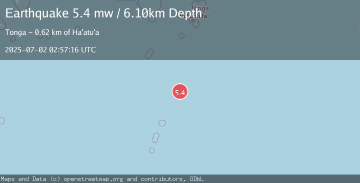 Map of SOUTH OF FIJI ISLANDS