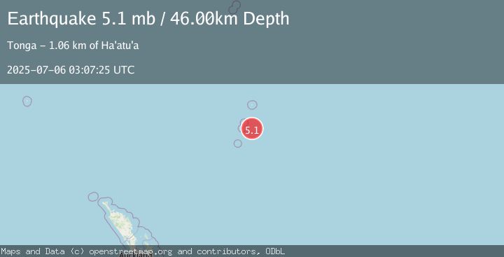 Map of KERMADEC ISLANDS, NEW ZEALAND