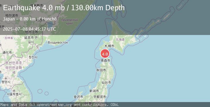 Map of HOKKAIDO, JAPAN REGION