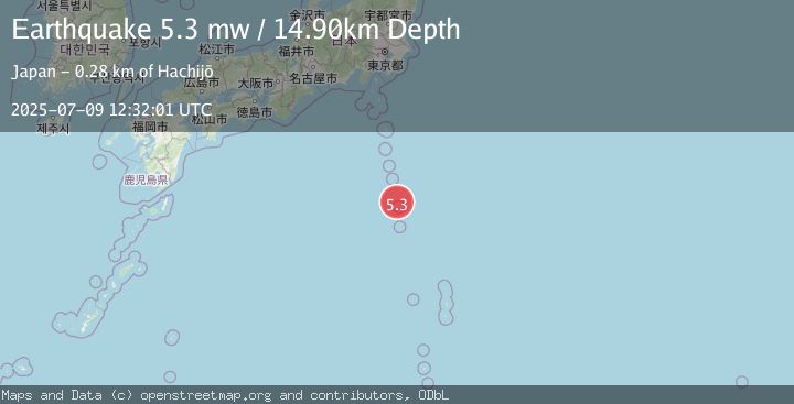 Map of IZU ISLANDS, JAPAN REGION