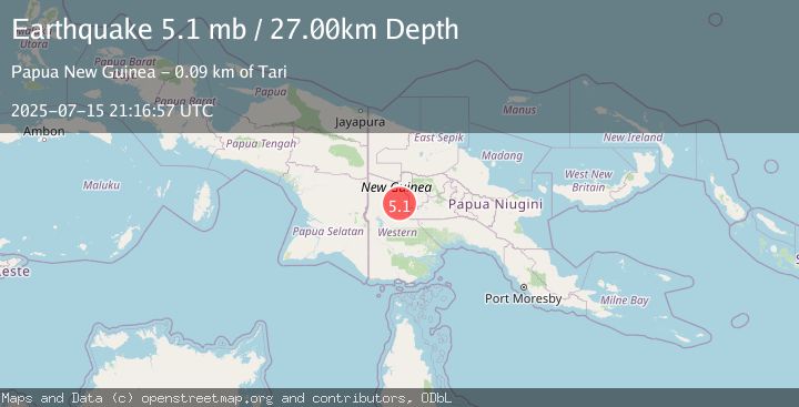 Map of NEW GUINEA, PAPUA NEW GUINEA