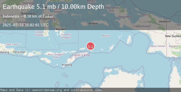 Map of KEPULAUAN BARAT DAYA, INDONESIA