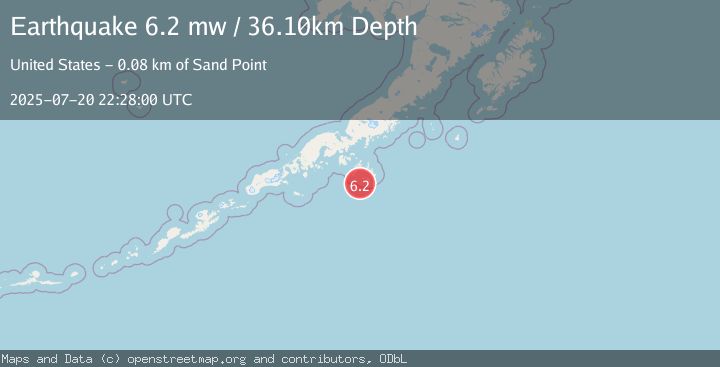 Map of SOUTH OF ALASKA