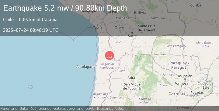 Map of ANTOFAGASTA, CHILE