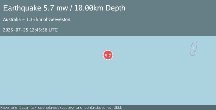 Map of WEST OF MACQUARIE ISLAND