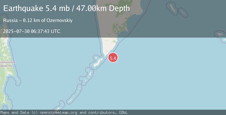 Map of KURIL ISLANDS