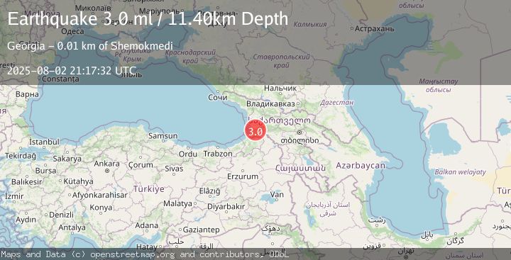 Map of GEORGIA (SAK'ART'VELO)