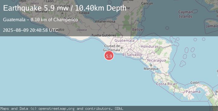 Map of OFFSHORE GUATEMALA